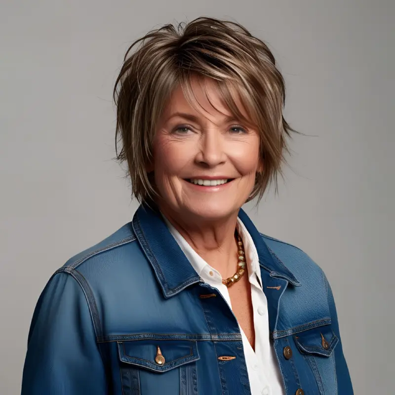 Layered Haircut for Older Women