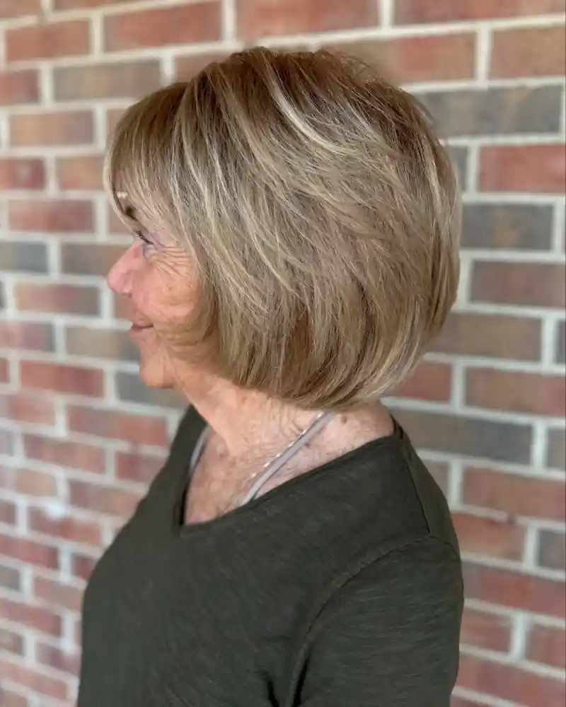 Layered Haircut for Older Women