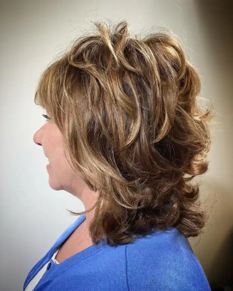 Layered Haircut for Older Women