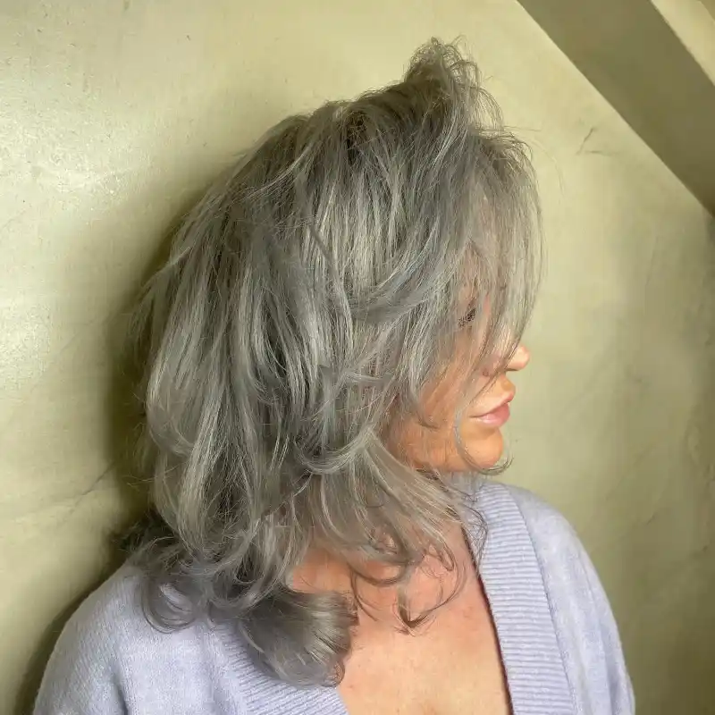 Layered Haircut for Older Women