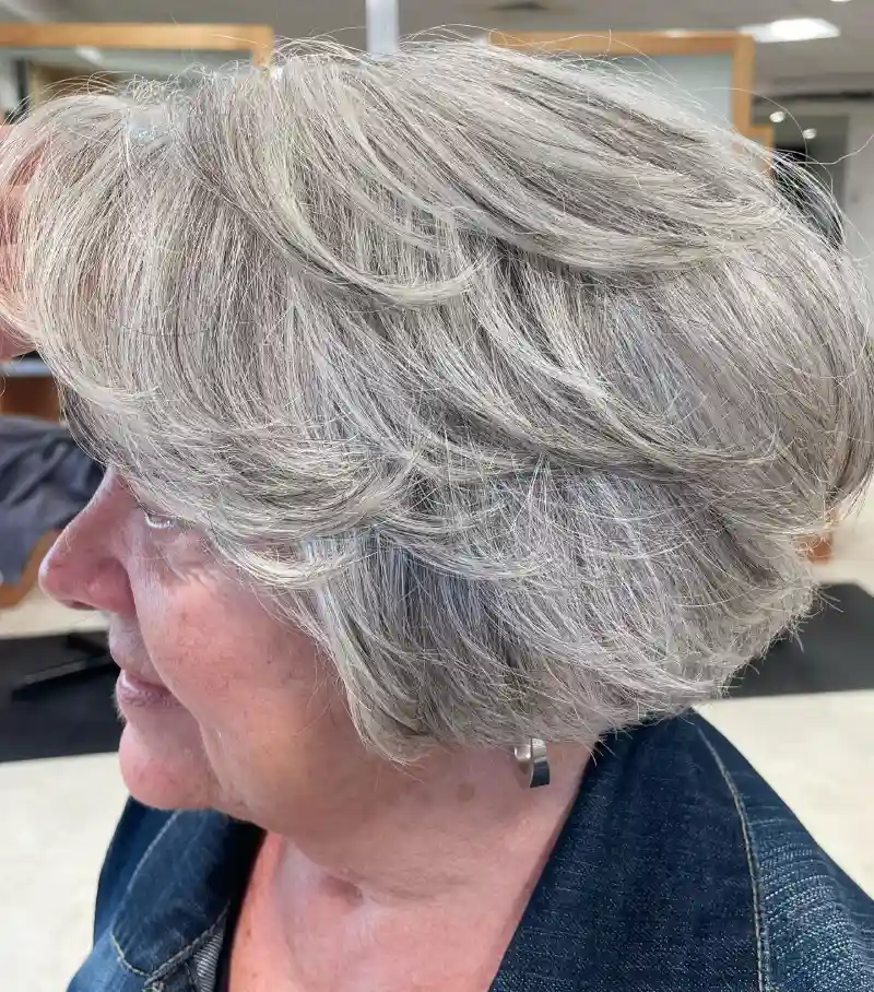 Layered Haircut for Older Women