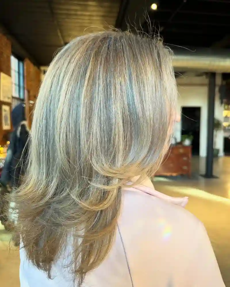 Layered Haircut for Older Women