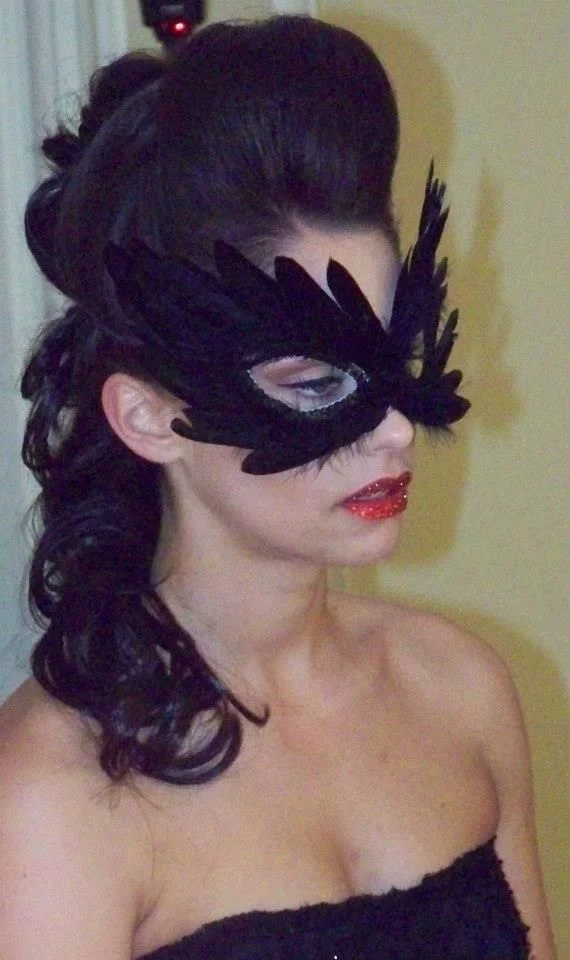 Black Winged Feather Look
