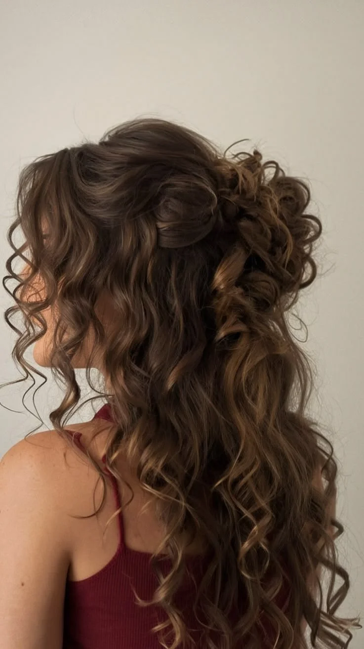 Wild Brown Party Curls