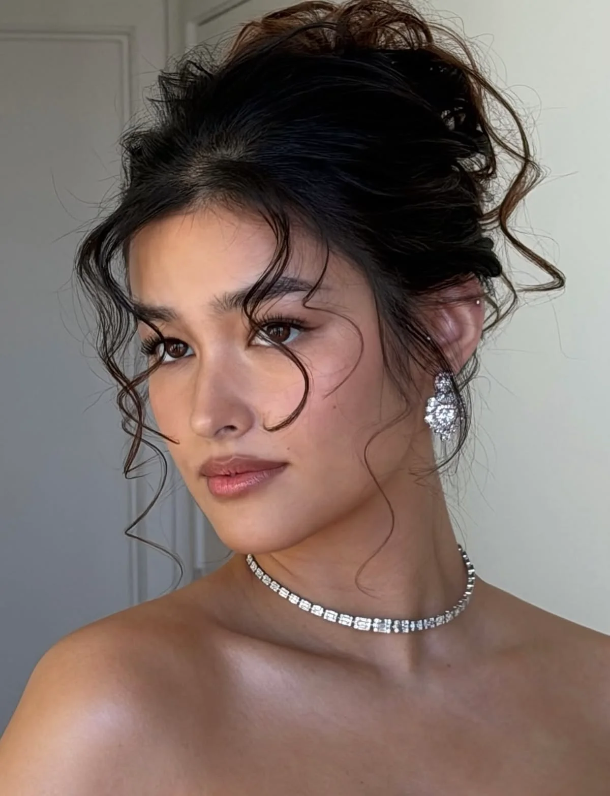 Elegant Dark Hair Updo