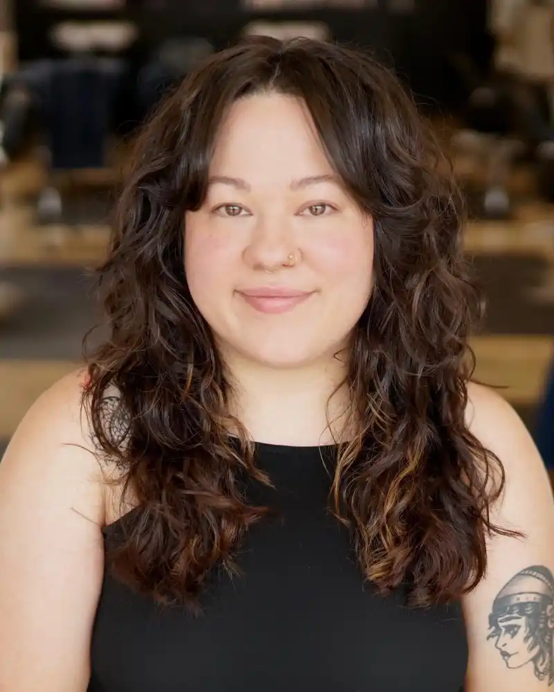 Medium Length Haircut for Round Faces