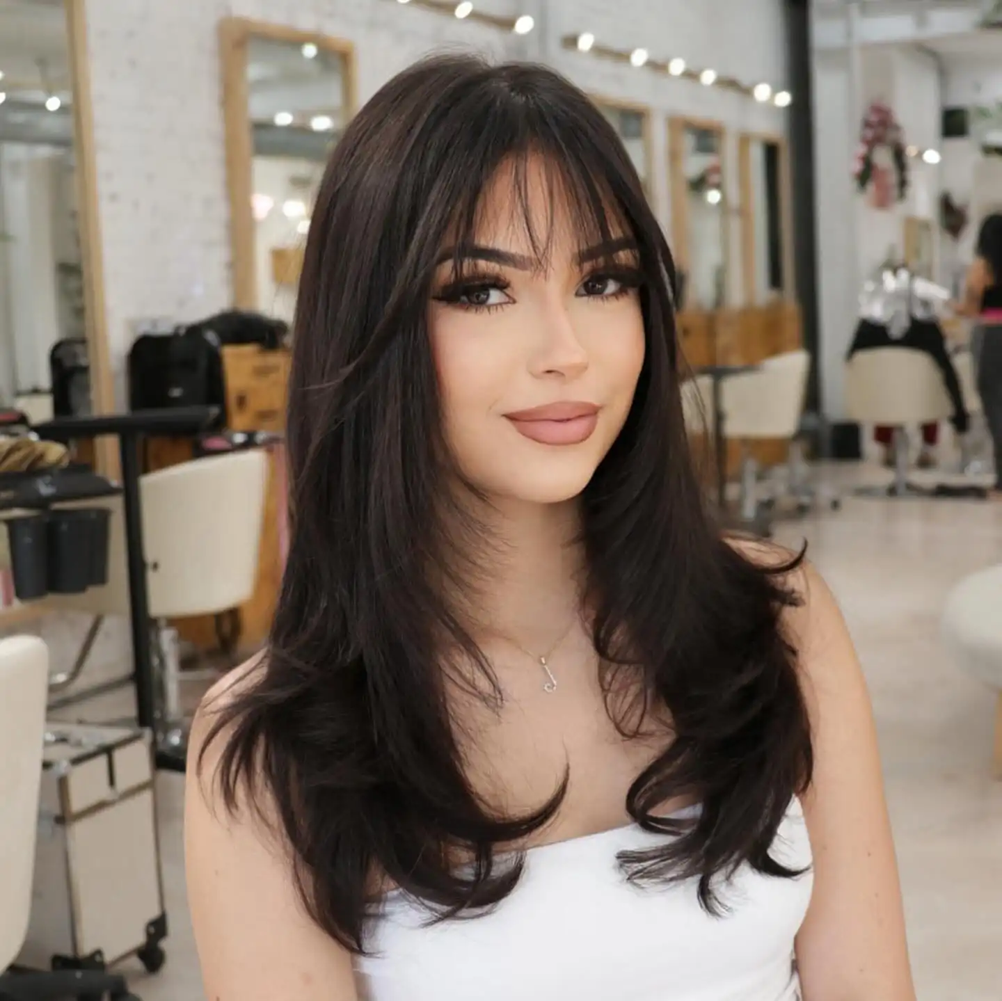medium length layered haircuts