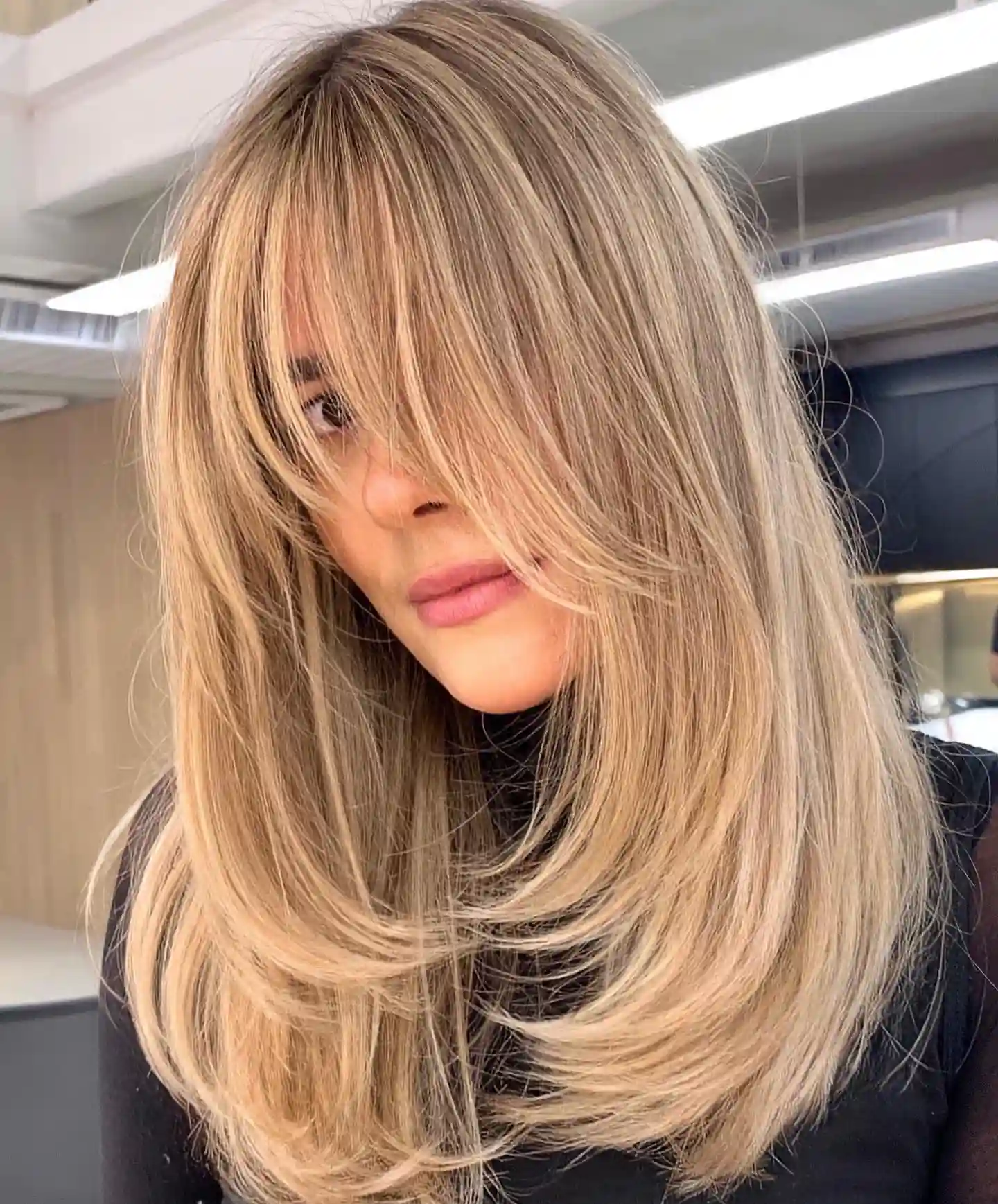 medium length layered haircuts