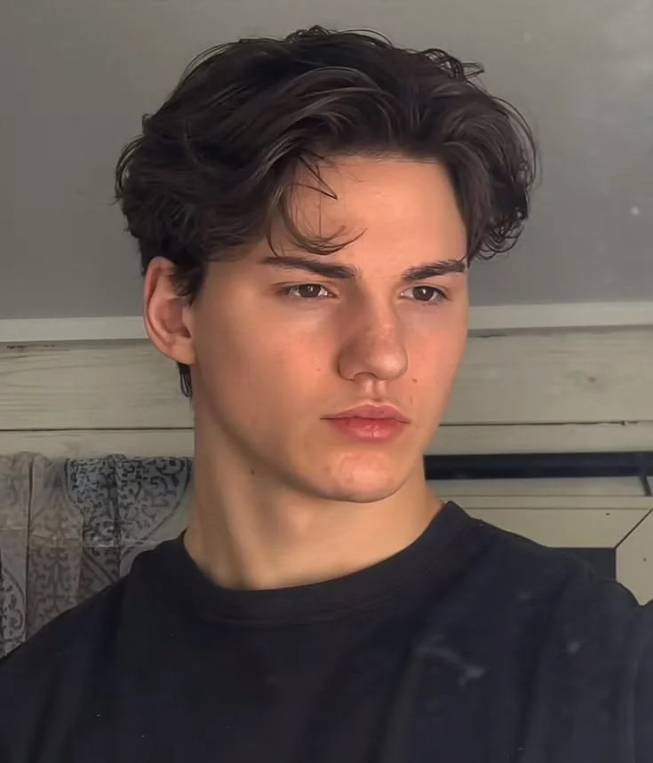 Smooth Parted Wavy Hair