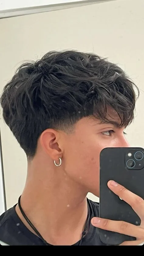 High Textured Top Fade