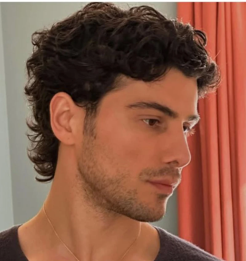 Tidy Curly Taper Fade