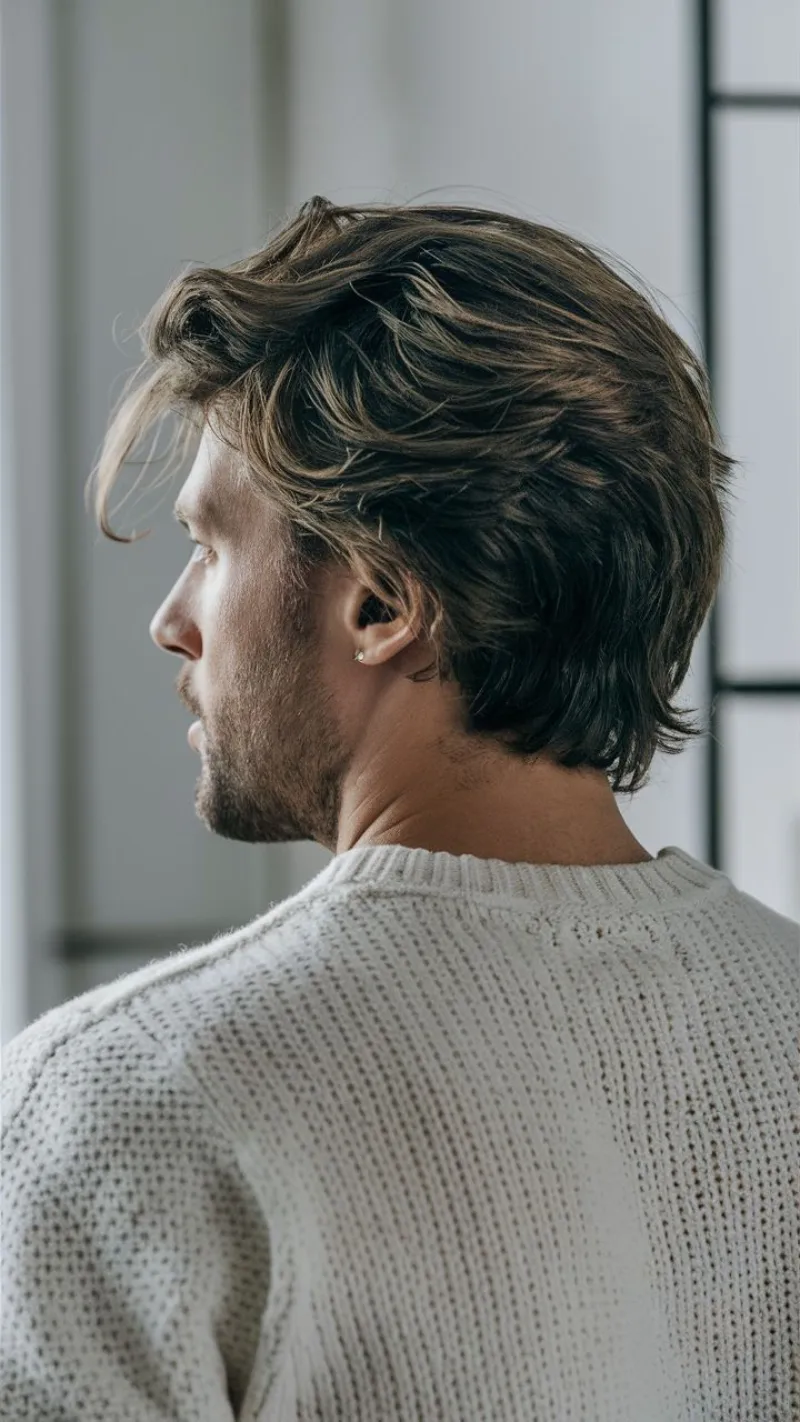 Sleek Swept Back Flow