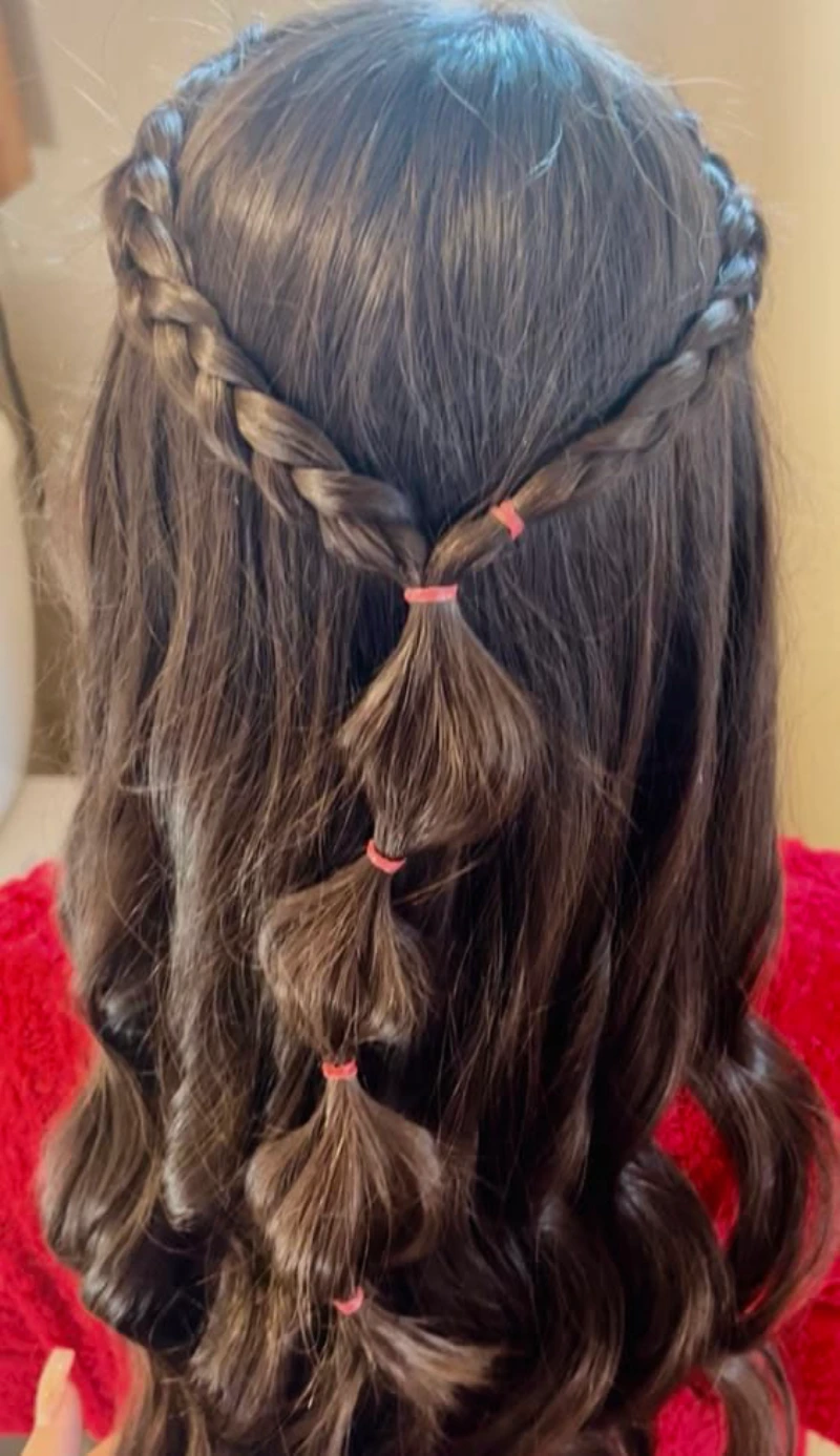 Floating Bubble Braid Look