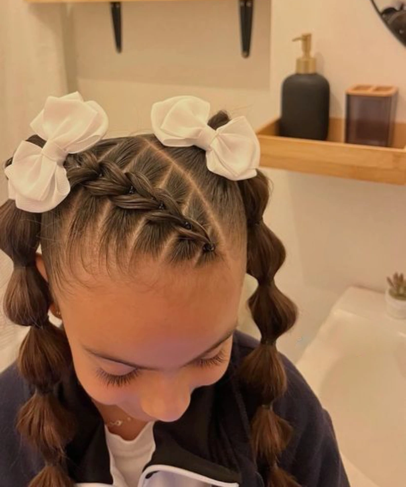 Braided Top with Bows