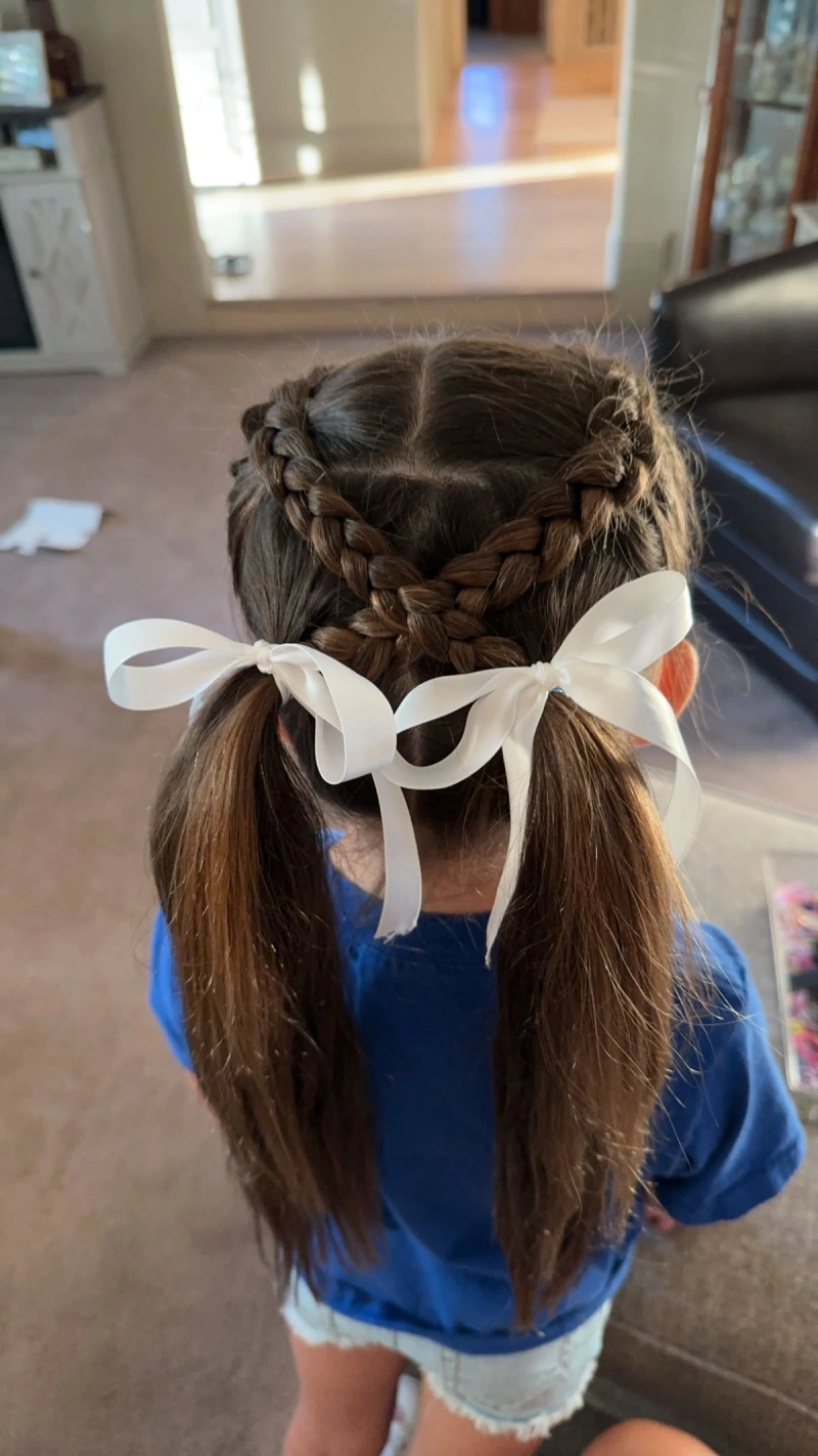 White Ribbon Criss-Cross