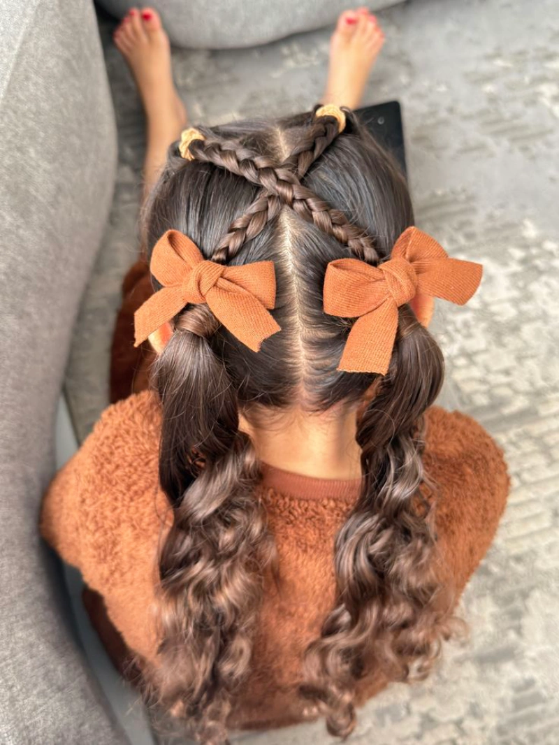 Brown Bow Braid Mix