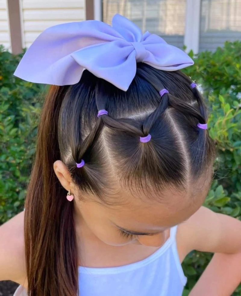 Purple Bow Star Pony