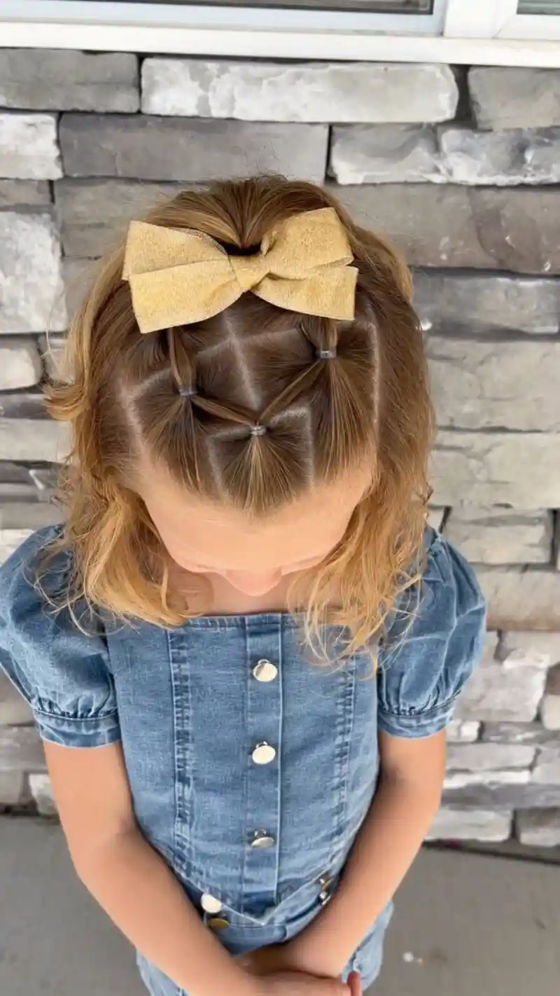 Bow Crown Braid Picture Day Hairstyles