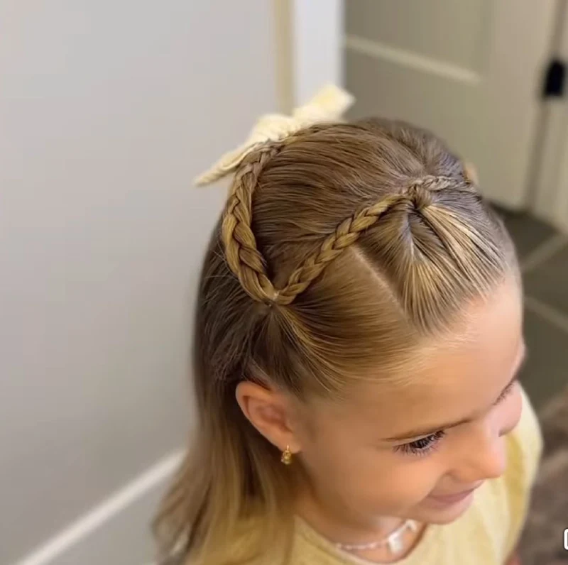 Twist Back Ponytail Picture Day Hairstyles