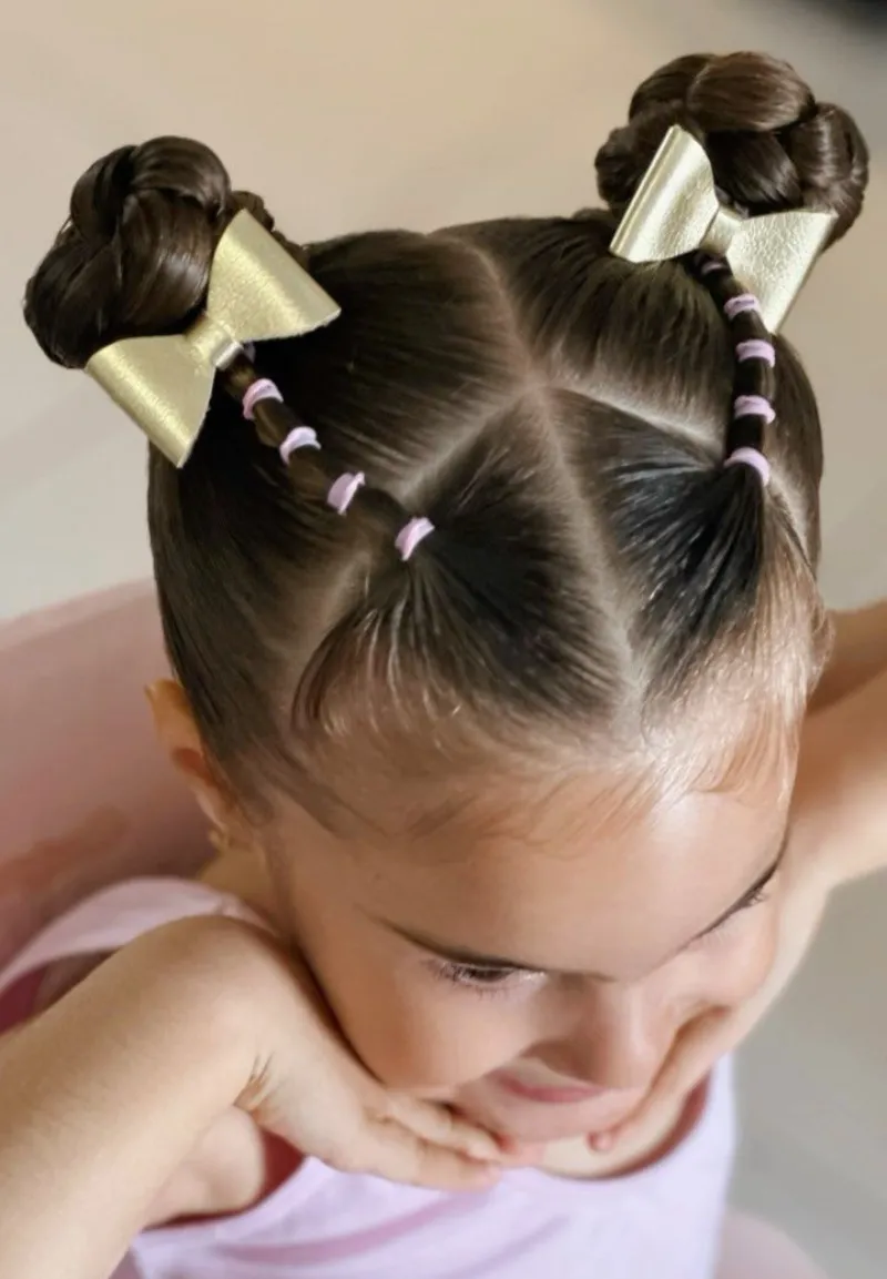 Space Bun Braids Picture Day Hairstyles