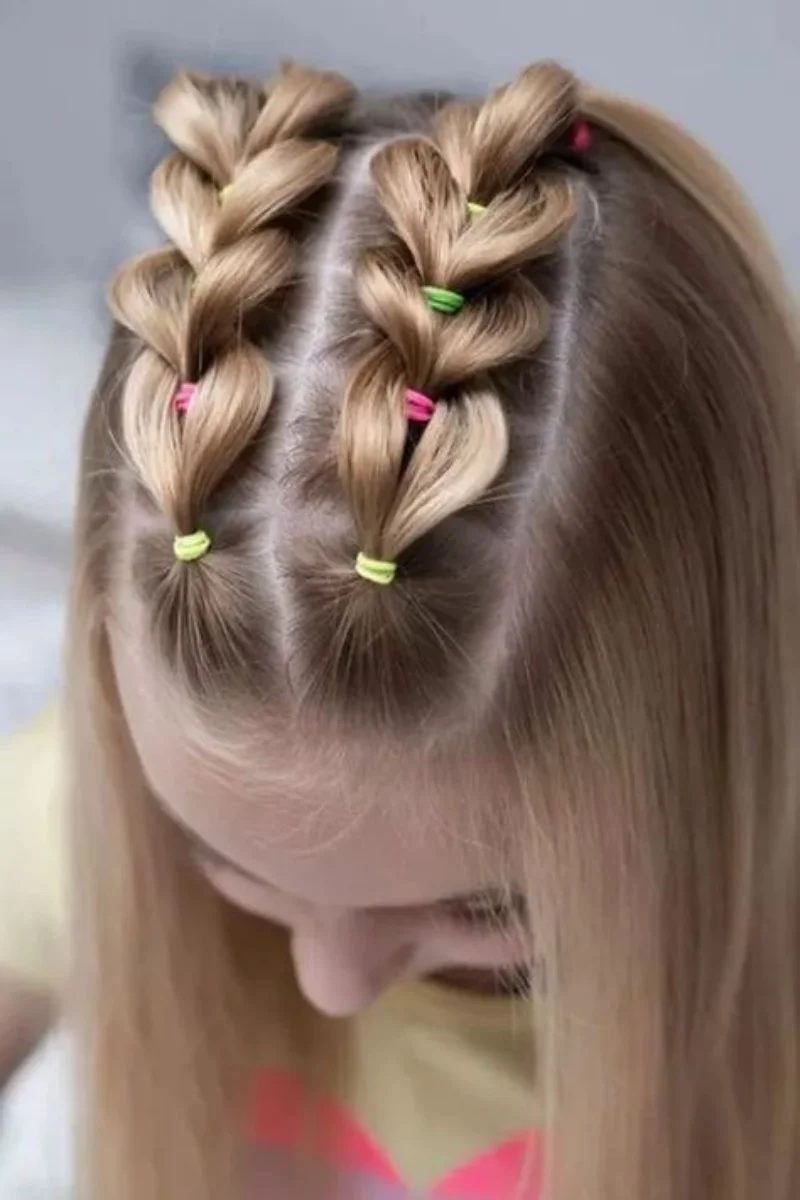 Ribbon Braid Double Dutch Picture Day Hairstyles