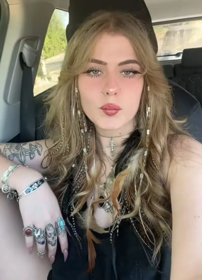 Wavy Pirate Hair with Layered Accessories Pirate Hairstyles for Women