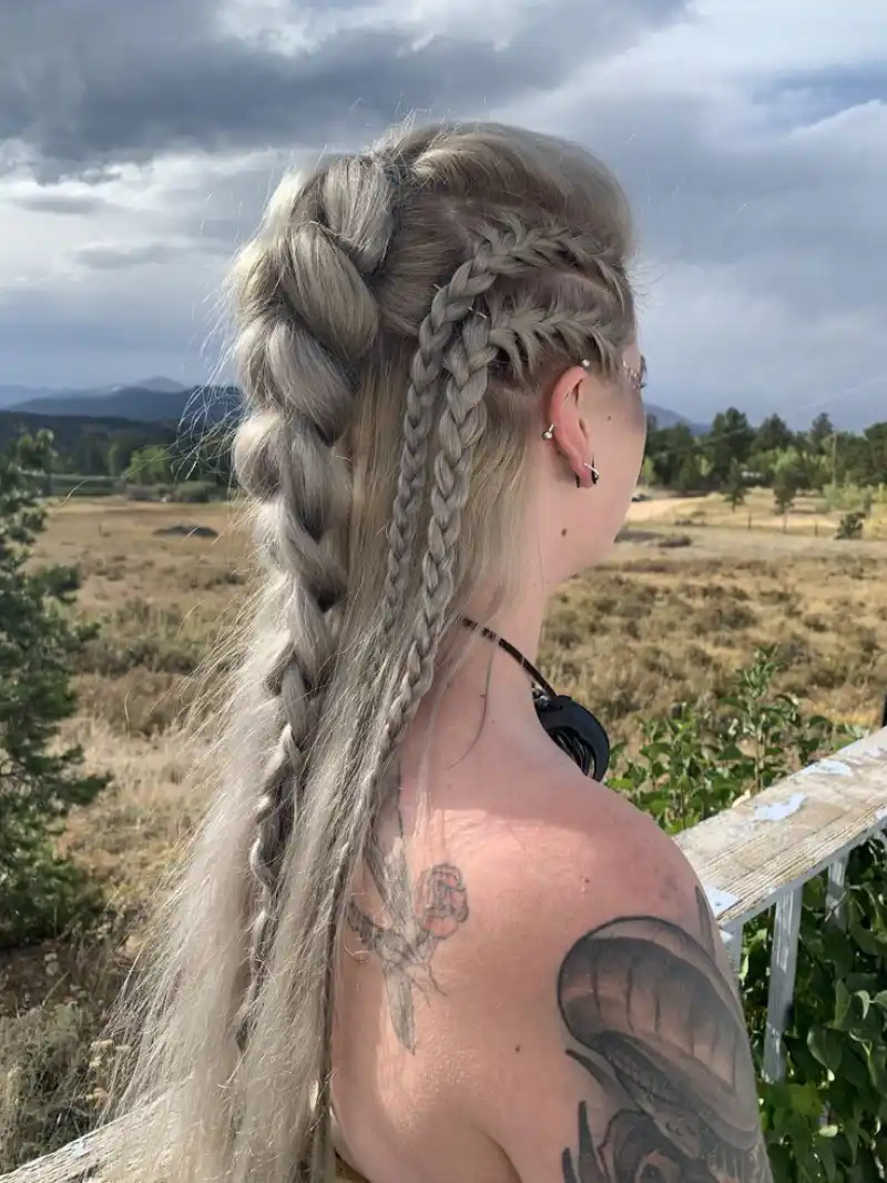Warrior Pirate French Braid Pirate Hairstyles for Women
