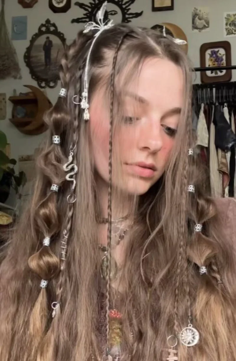 Boho Treasure Braid Mix Pirate Hairstyles for Women
