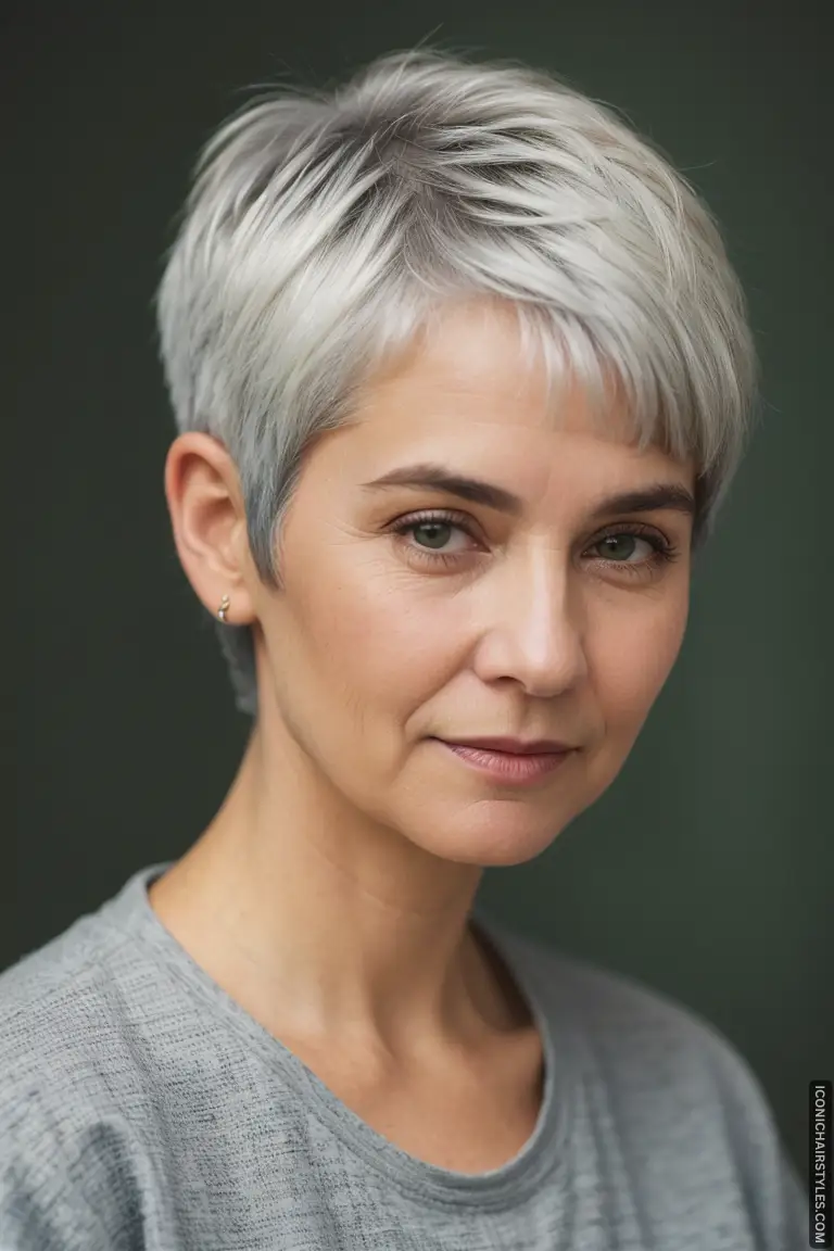 40 Beautiful Pixie Cuts For Gray Hair