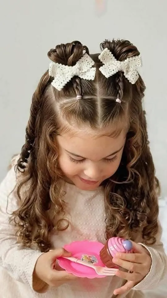 Lace Bow and Braids