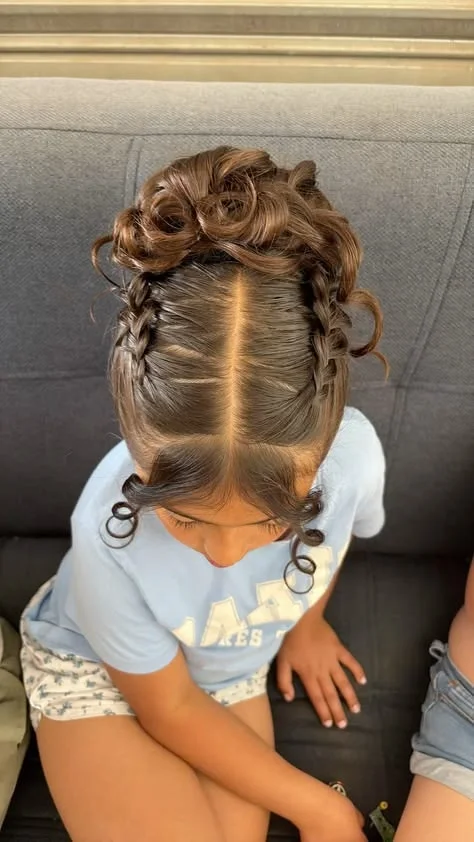Double Braided High Buns
