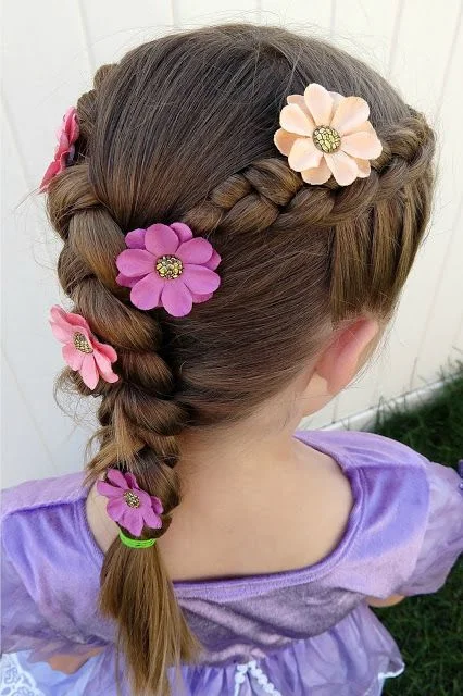Floral Garden Side Braid
