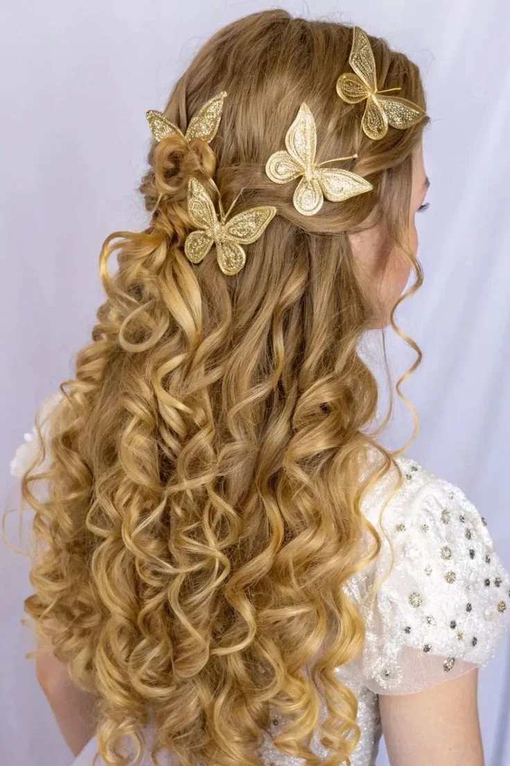 Golden Butterfly Curls