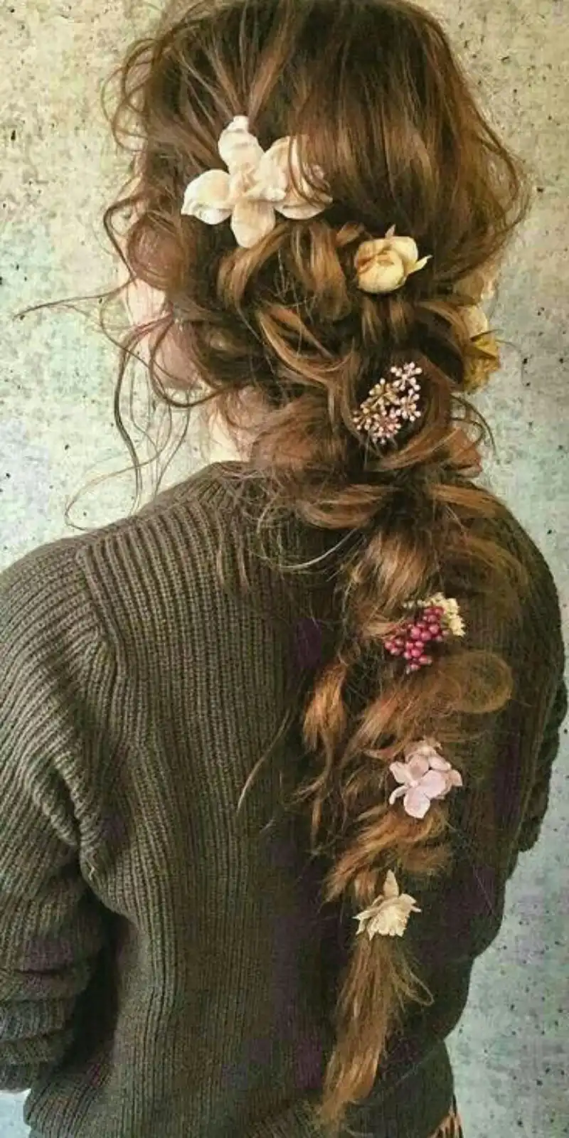 rustic autumn braid rapunzel hairstyle