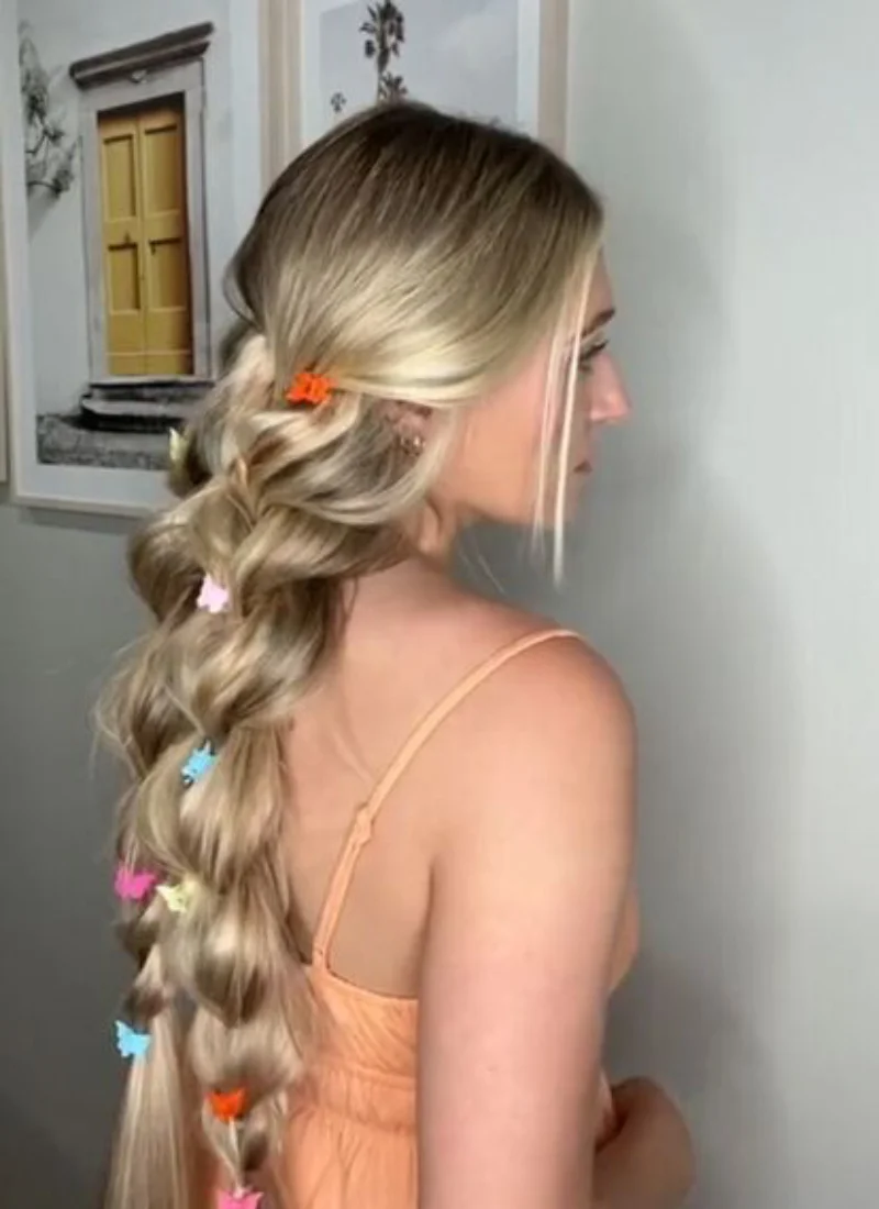 twisted garden braid rapunzel hairstyle