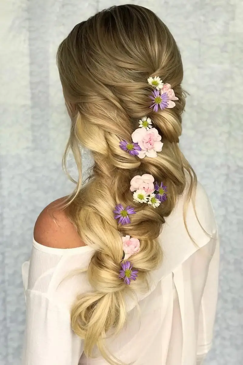 enchanted fairy braid rapunzel hairstyle