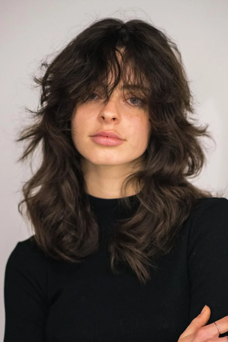Modern Layered Shag with Soft Fringe