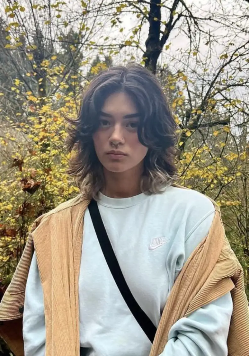 Windswept Shag with Curtain Bangs