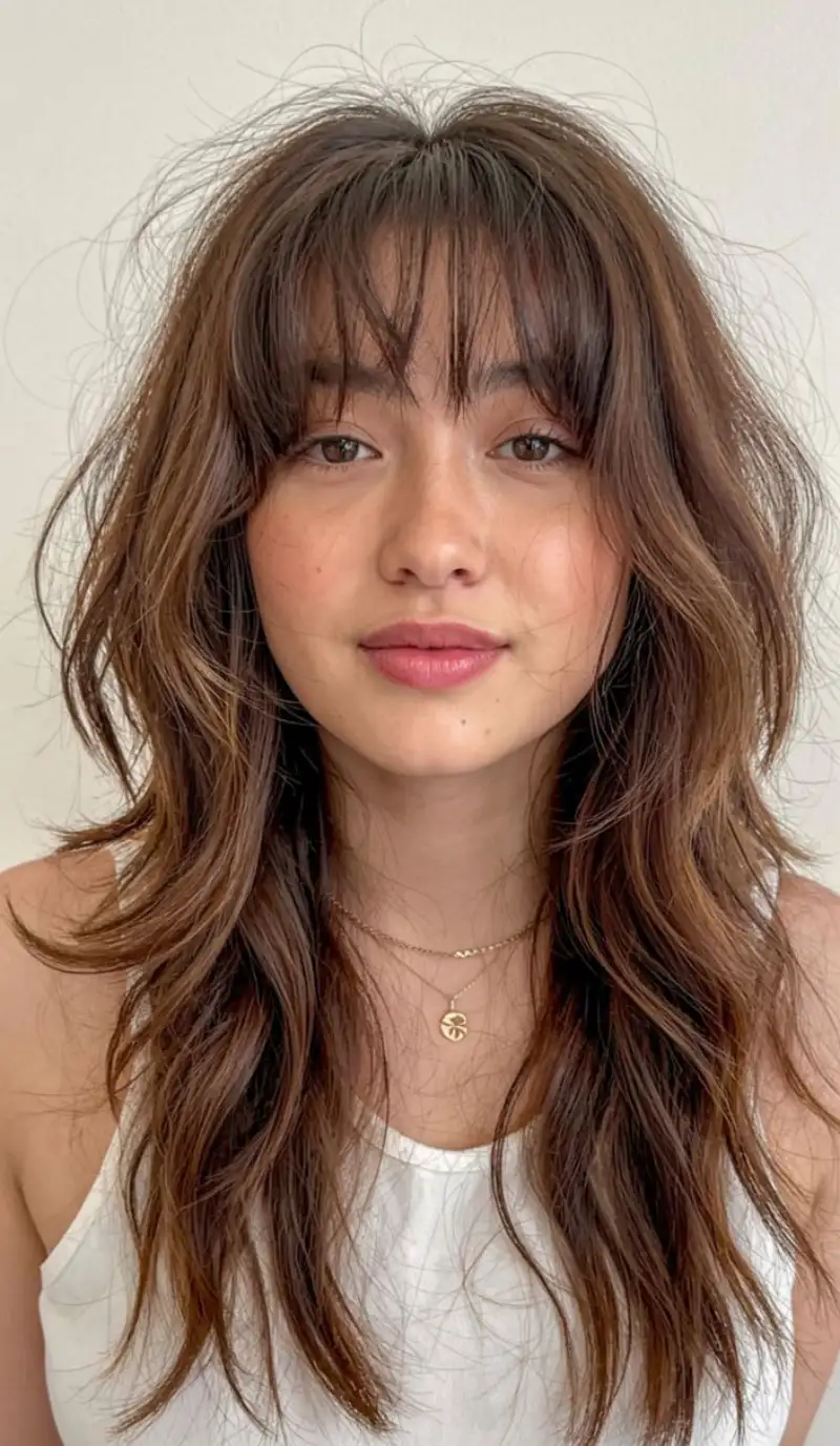 Classic Shag with Soft Fringe