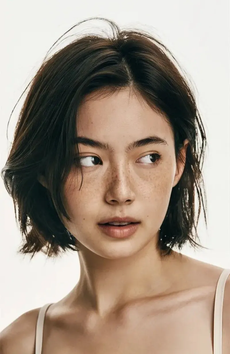 short hairstyle women