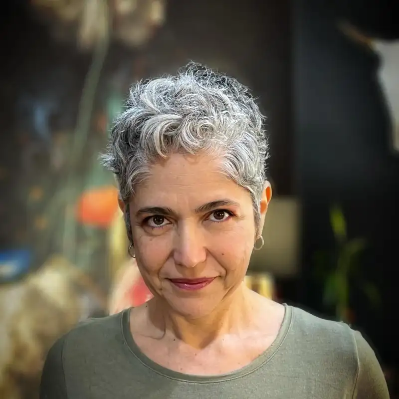 curly haircut for women over 54