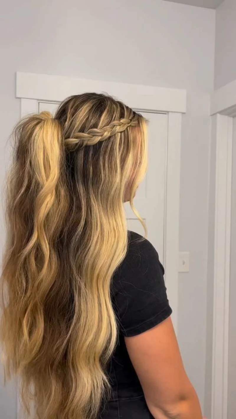 Braided Half-Up Style