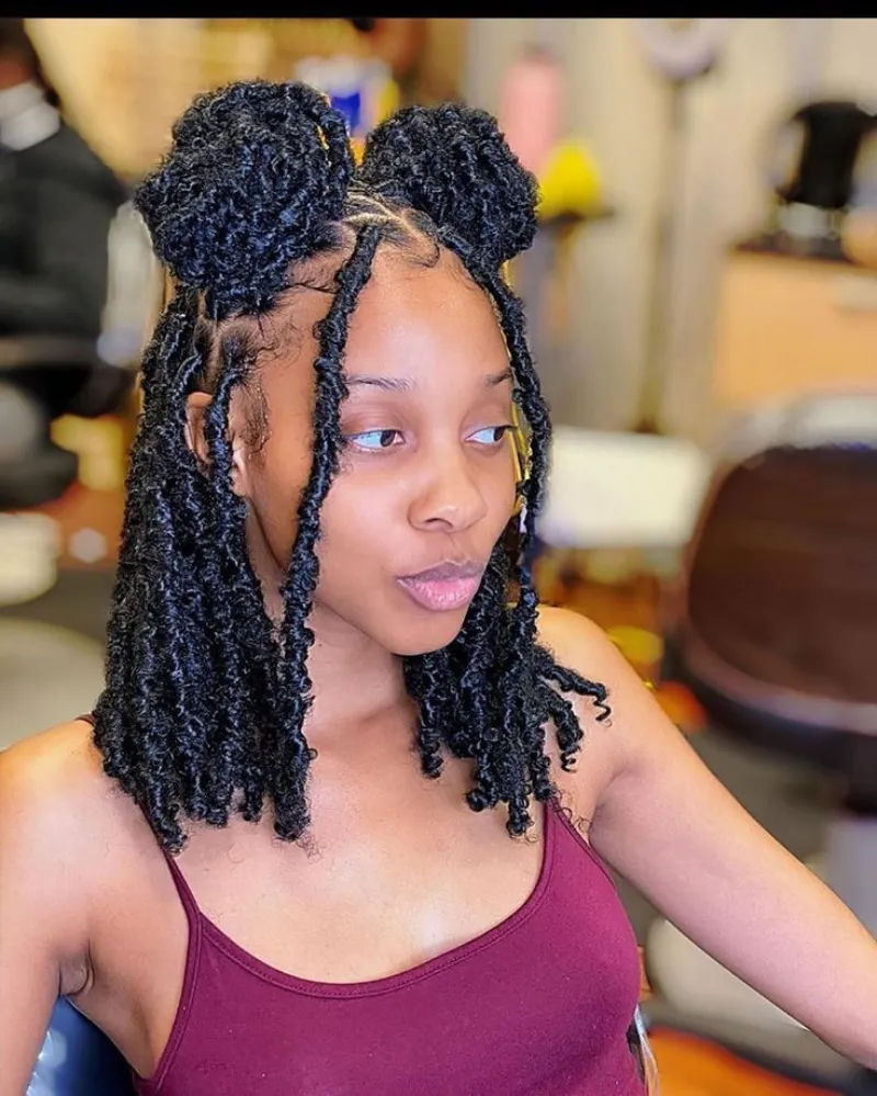 Fun Double Twist Buns