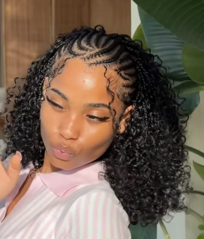 Half Braids Half Curls