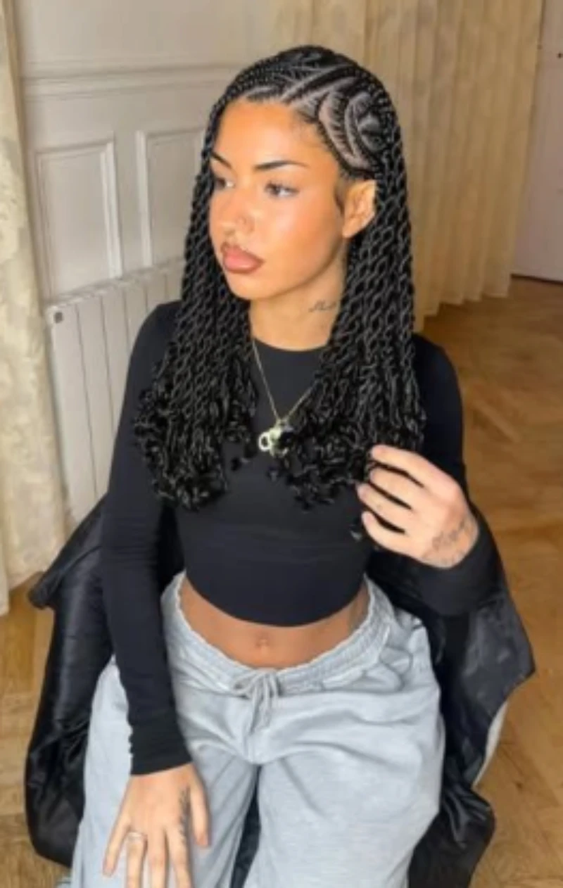 Long Twists with Curls