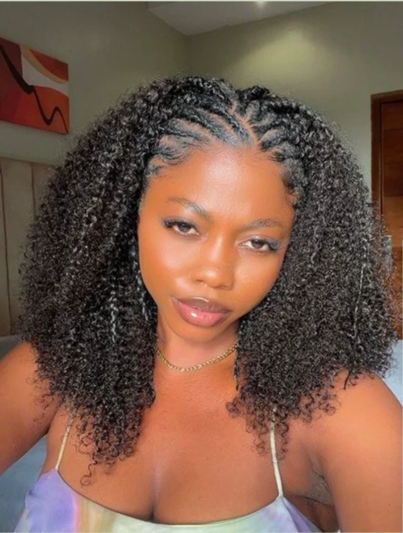 Curly Hair With Braids