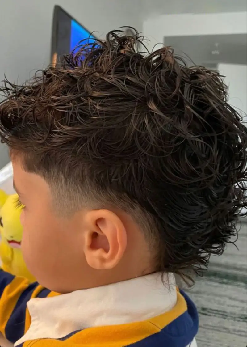 Curly Top Fade Toddler Haircut