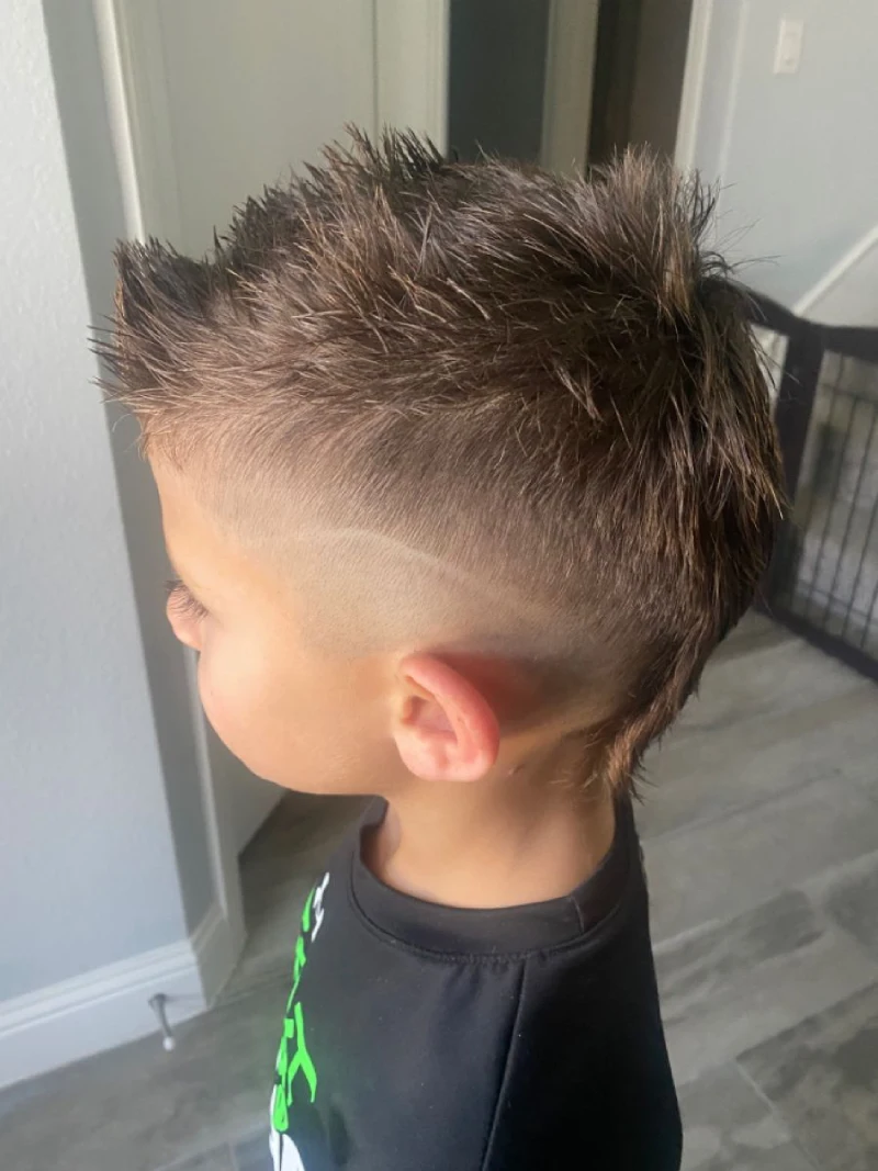 Spiky Mohawk Fade Toddler Haircut