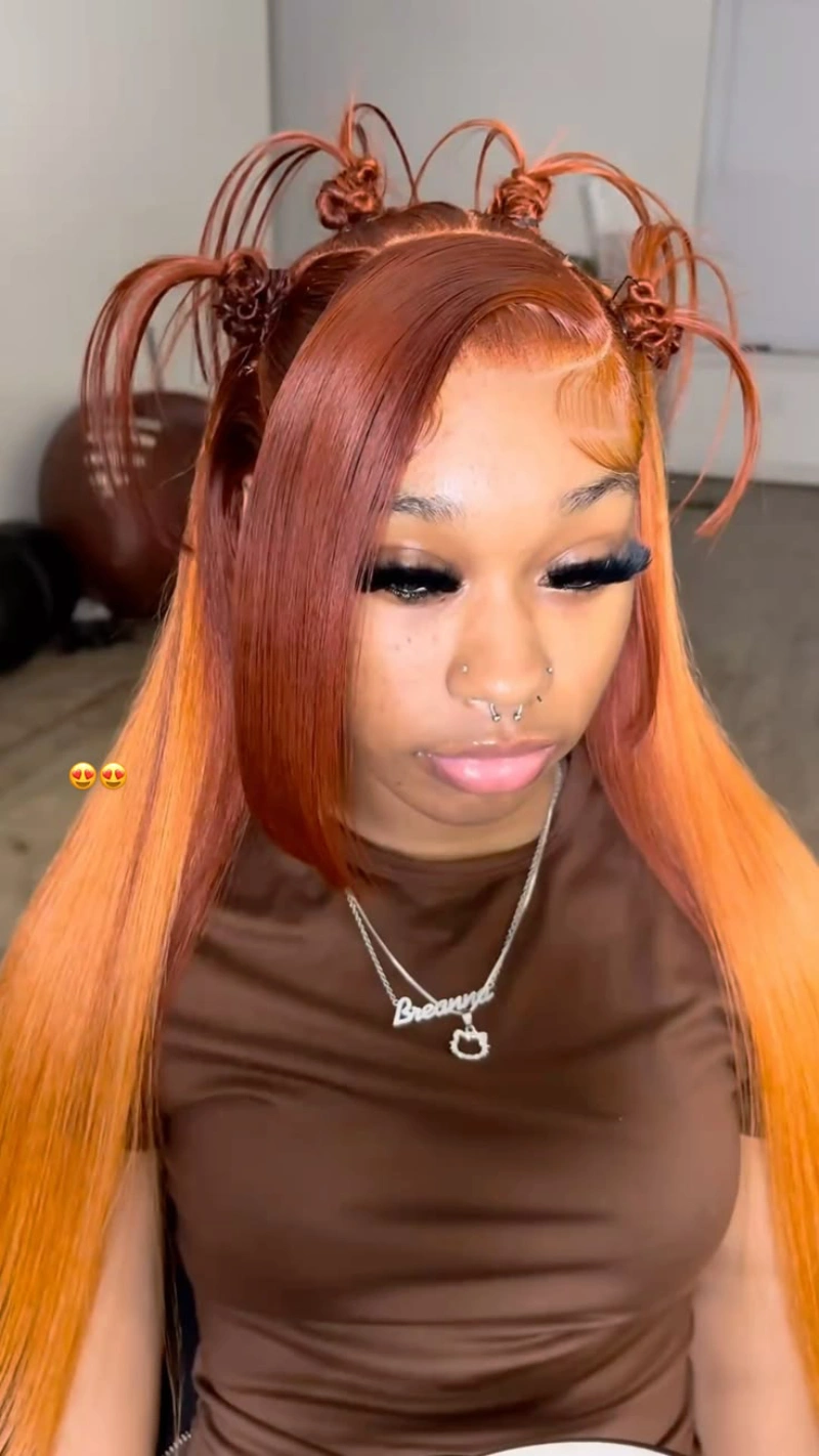 Orange Top Knots