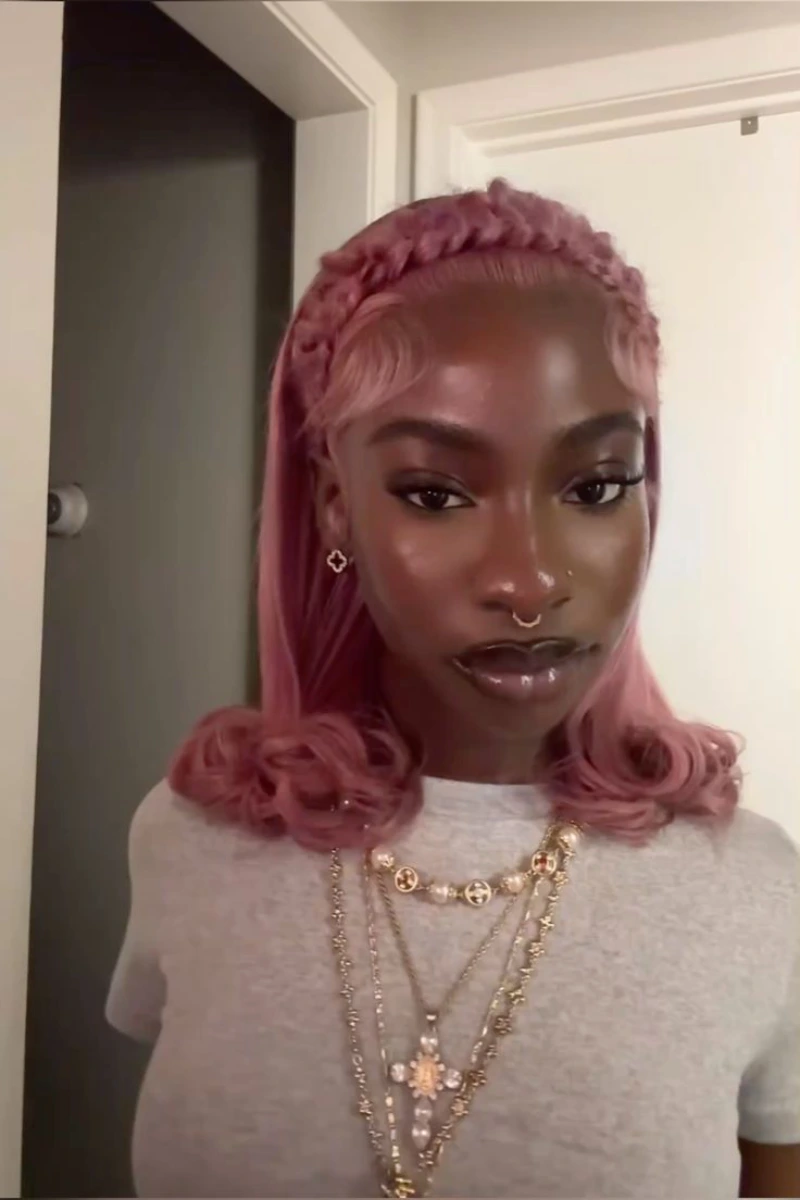 Pretty Pink Braid Crown